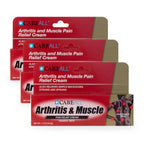 CareAll Capsaicin Arthritis, Muscle, and Joint Cream 1.5 oz. (3 Pack), Relief of Minor Aches and Pains from Backache, Sprains, S