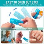 Monthly Pill Organizer 3 Times a Day, Portable Pill Box with Weekly Travel Bag, Large Capacity Medicine Organizer with Labels, 3
