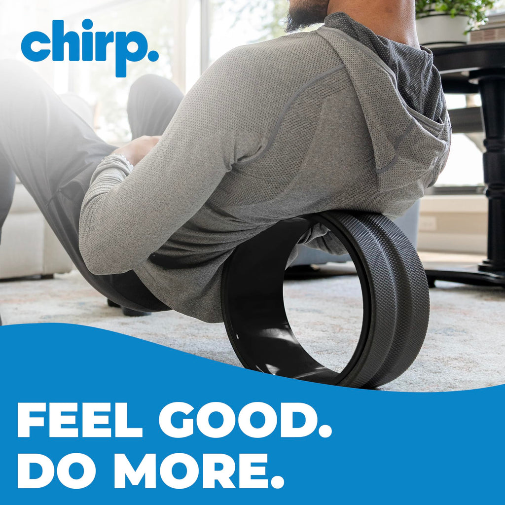 Chirp Ultimate Back + Neck Bundle, 4-Pack Wheel Roller Set with Carrying Case & Posture Corrector, Includes Focus, Deep Tissue,