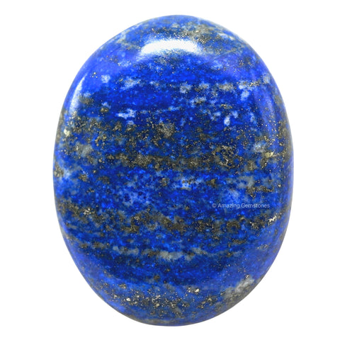 Lapis Lazuli Crystals and Healing Stones - Large Palm Stone Crystals Piedra - Crystal for Good Luck, Balanced Positive Energy, M