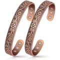 Magnetic Lymph Detox Bracelet: Copper Bracelet for Women Men, 100% Pure Copper Bracelet with 6 Magnets 3500 Gauss - Jewelry Gift