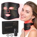 7in1 Red Light Therapy for Face & Neck, SkinFriendly Silicone Red Light Therapy Mask with 324 LEDs, 5 Brightness Levels & 20 