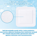30 Pieces Bordered Gauze-Island Dressing is 6 x 6 Inch Wound Bandage Adhesive Patches Post Shower Pads Breathable Borders Indivi