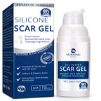 100% Silicone Scar Gel Scar Cream - Advanced Scar Gel for Surgical Scars, C-Section, Stretch Marks, Acne, Injury, Burns, Keloids