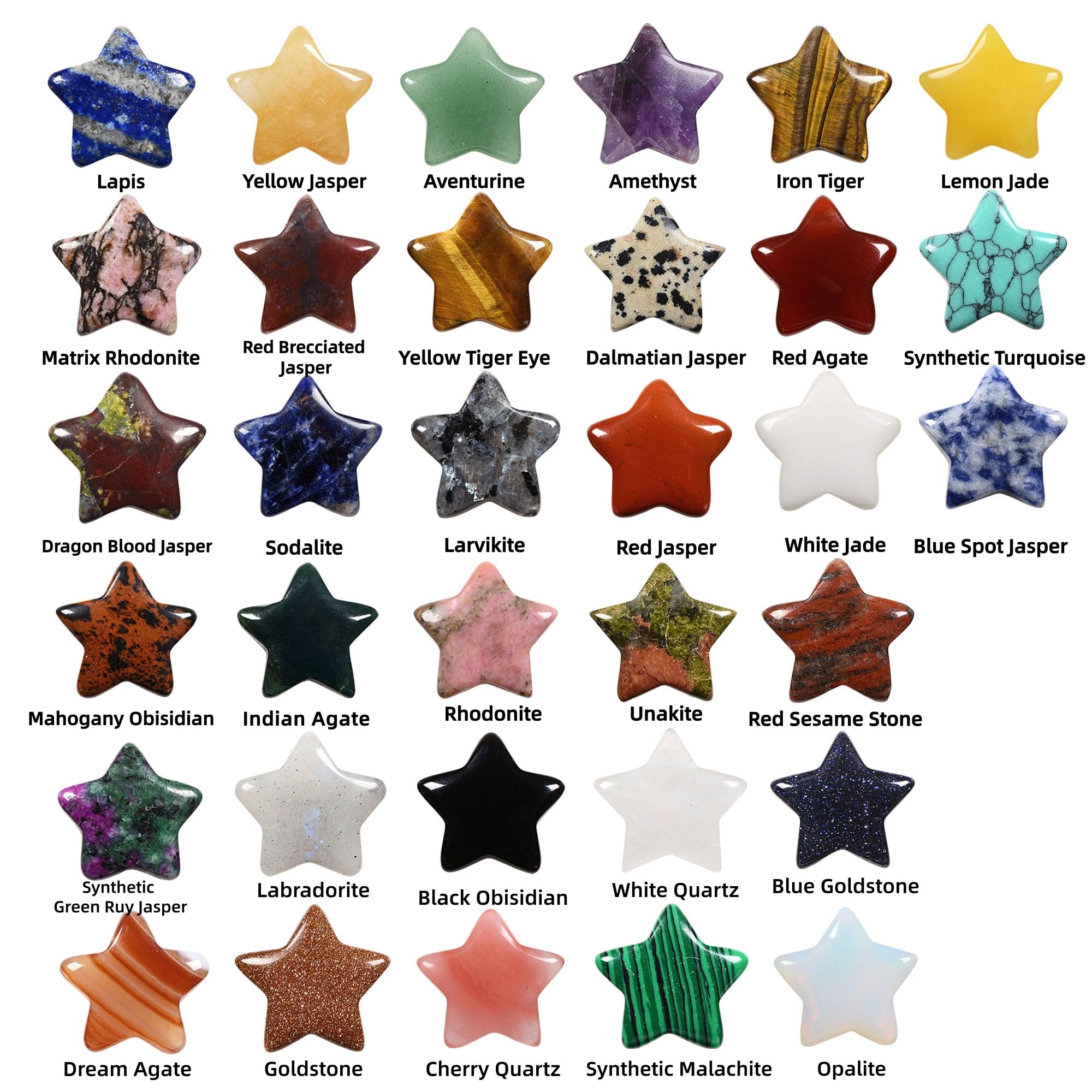 ISAROARO 42 Sets Bulk Pocket Hug Little Star Worry Stones Token Gift Card for Friends Colleagues Family Distance Social Celebrat