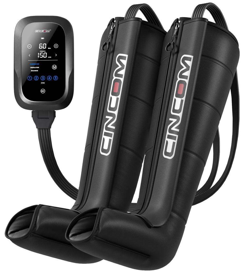 CINCOM Leg Massager Recovery System, Cordless Air Compression Boots for Circulation, Pro Sequential Compression Device for Athle