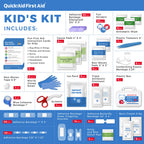 Kids First Aid Kit for Home/Business, Mini Travel First Aid Kit | HSA/FSA Eligible Emergency Kit | Small First Aid Kit for Car |