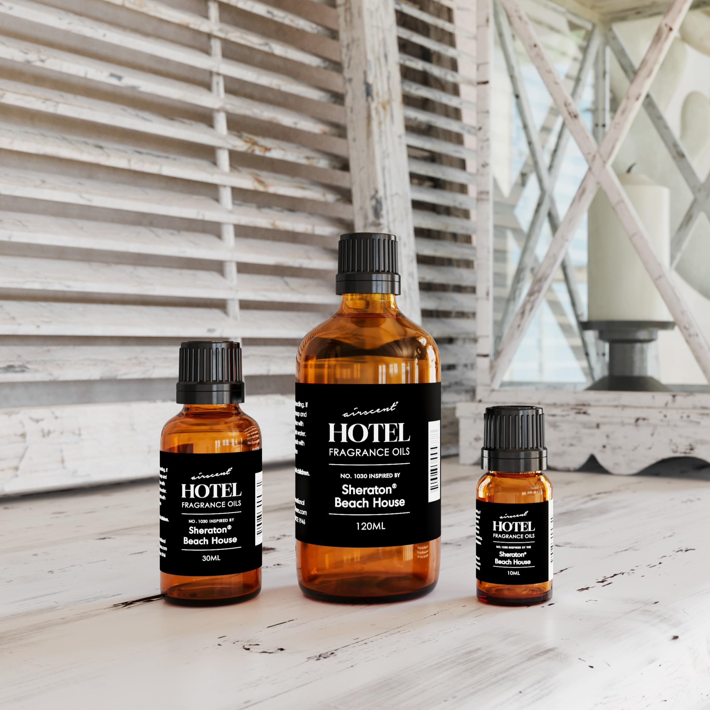 AirScent Hotel Diffuser Oil Inspired by The Sheratons Beach House Scent - Fragrance Oil No. 1030 for Ultrasonic and Waterless D