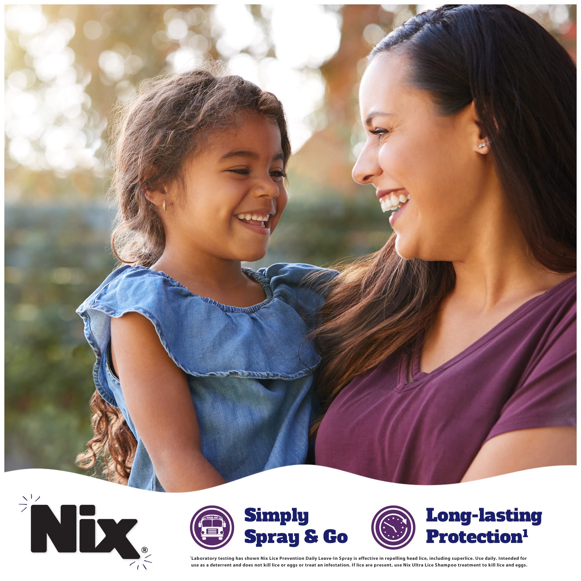 Nix Lice Prevention Spray for Kids, A Daily Leave-In Conditioning Spray to Repel Superlice, 6.0 fl oz