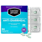 berkley jensen Anti-Diarrheal Medicine - Loperamide Hydrochloride 2 mg Diarrhea Relief Caplets - Control Symptoms of Diarrhea In