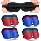 Bonuci 12 Pack Sleep Mask Blackout 3D Eye Mask for Ultralight Sleeping Night Blindfold Eye Covers with Adjustable Strap for Men 