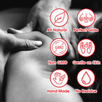 Edible Massage Oil, Full Body, Warm Sensation - Relaxing Massage Oil for Massage Therapy | Perfect Glide and Soft Skin- 2 fl oz