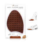 FLEXZENSE Anti-Sliding Pads Closed Toe | Supportive Cushioning and Reduce Foot Slip | 1 Pair (Saddle Brown)