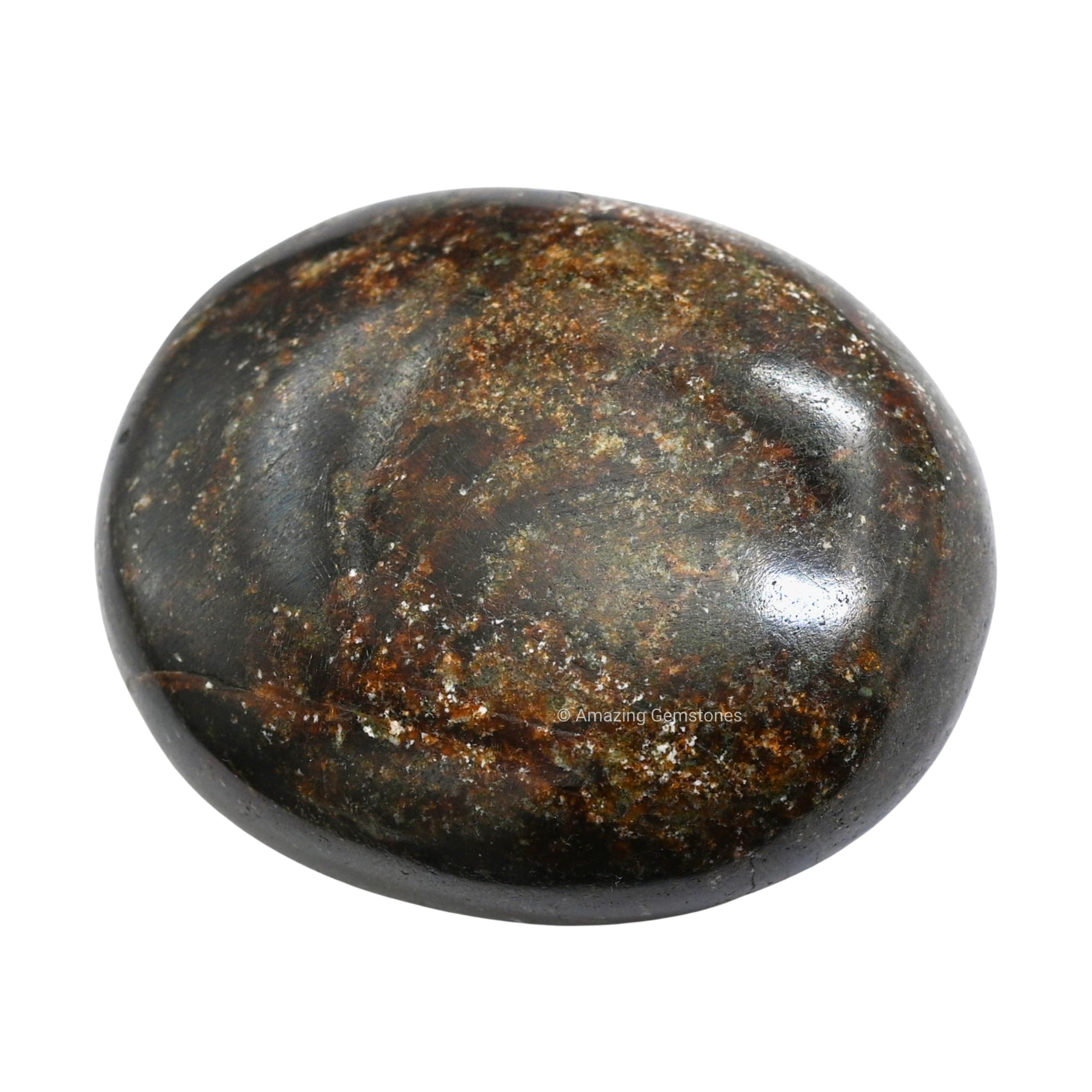 Garnet Crystals and Healing Stones - Large Palm Stone Crystals Piedra - Crystal for Good Luck, Balanced Positive Energy, Meditat