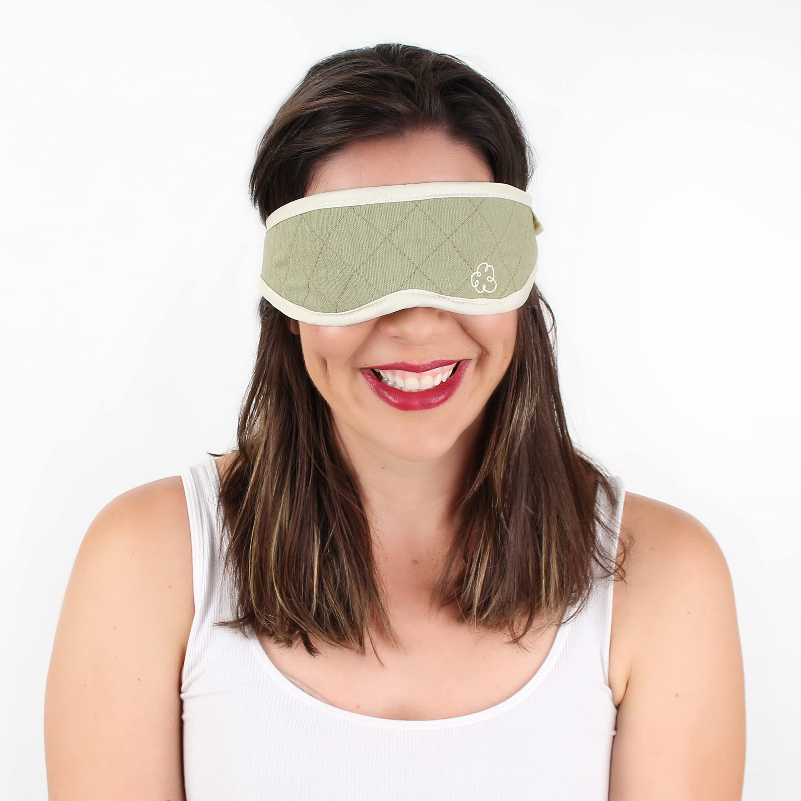 Dream Essentials Bamboo Sleep Mask - Green, Made from Natural Bamboo Fiber, Lightweight
