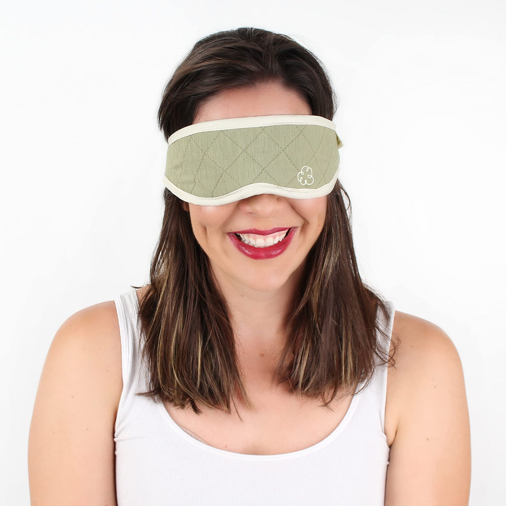Dream Essentials Bamboo Sleep Mask - Green, Made from Natural Bamboo Fiber, Lightweight
