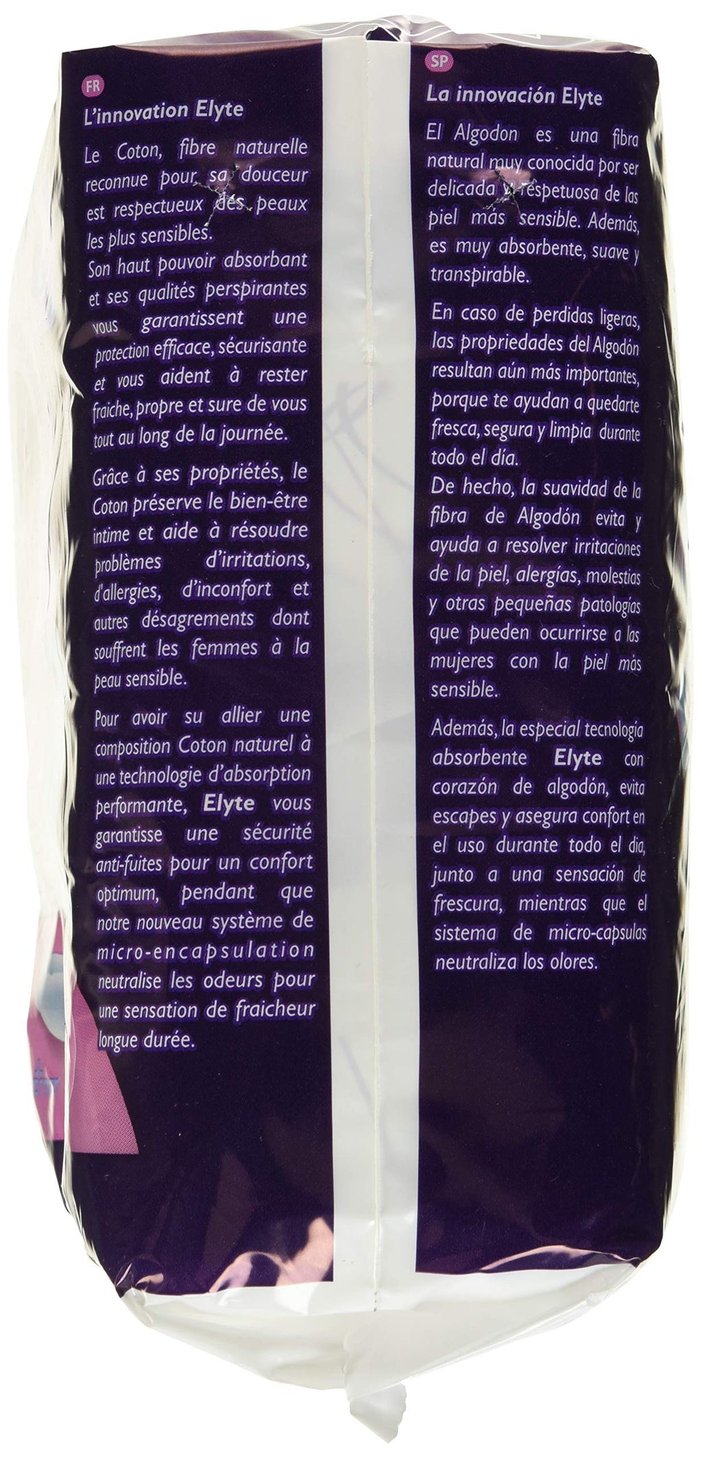 Elyte 100% Pure Cotton Bladder Control Pads-Sensitive Skin Safe, Normal, 24 Count