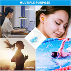 8 Pairs Earplugs for Sleeping Noise Cancelling, Reusable Ear Plugs Soft, Silicone Ear Plug, for Sleeping, Swimming, Snoring, Con