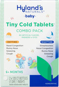 Hylands Baby Tiny Cold Tablets, Day and Night Value Pack, Infant and Baby Cold Medicine, Decongestant, Runny Nose and Cough Reli