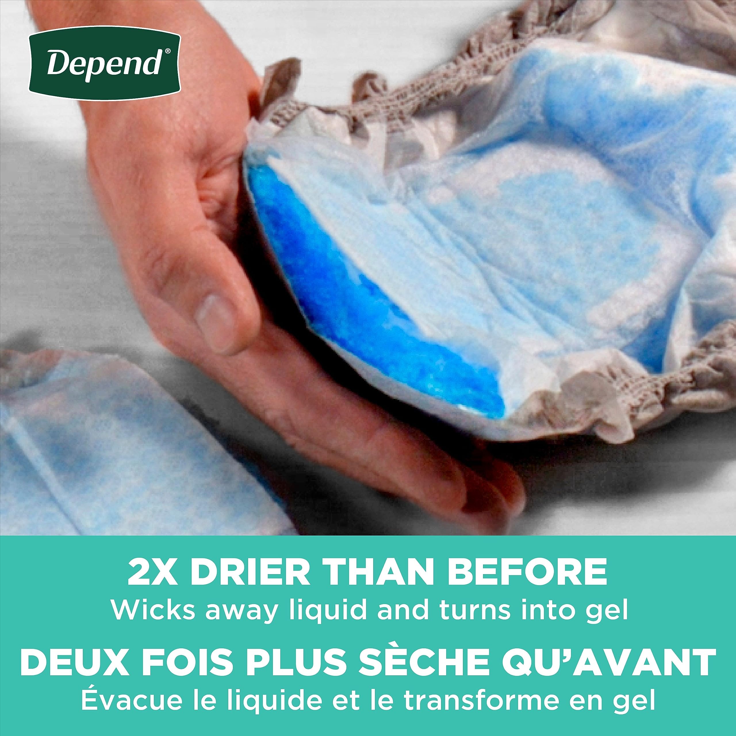 Depend Fresh Protection Adult Incontinence Underwear for Men, Disposable, Maximum, Small/Medium, Grey, 44 Count, Packaging May V