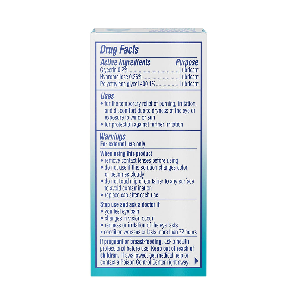 Visine All Day Comfort Dry Eye Relief Eye Drops for Up to 10 Hrs of Comfort, 0.5 fl. oz