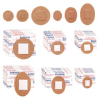 120pcs Small Circle Bandages, 6 Sizes Flexible Fabric Adhesive Breathable Round & Oval Wound Protection and Hides Skin Spots Ide