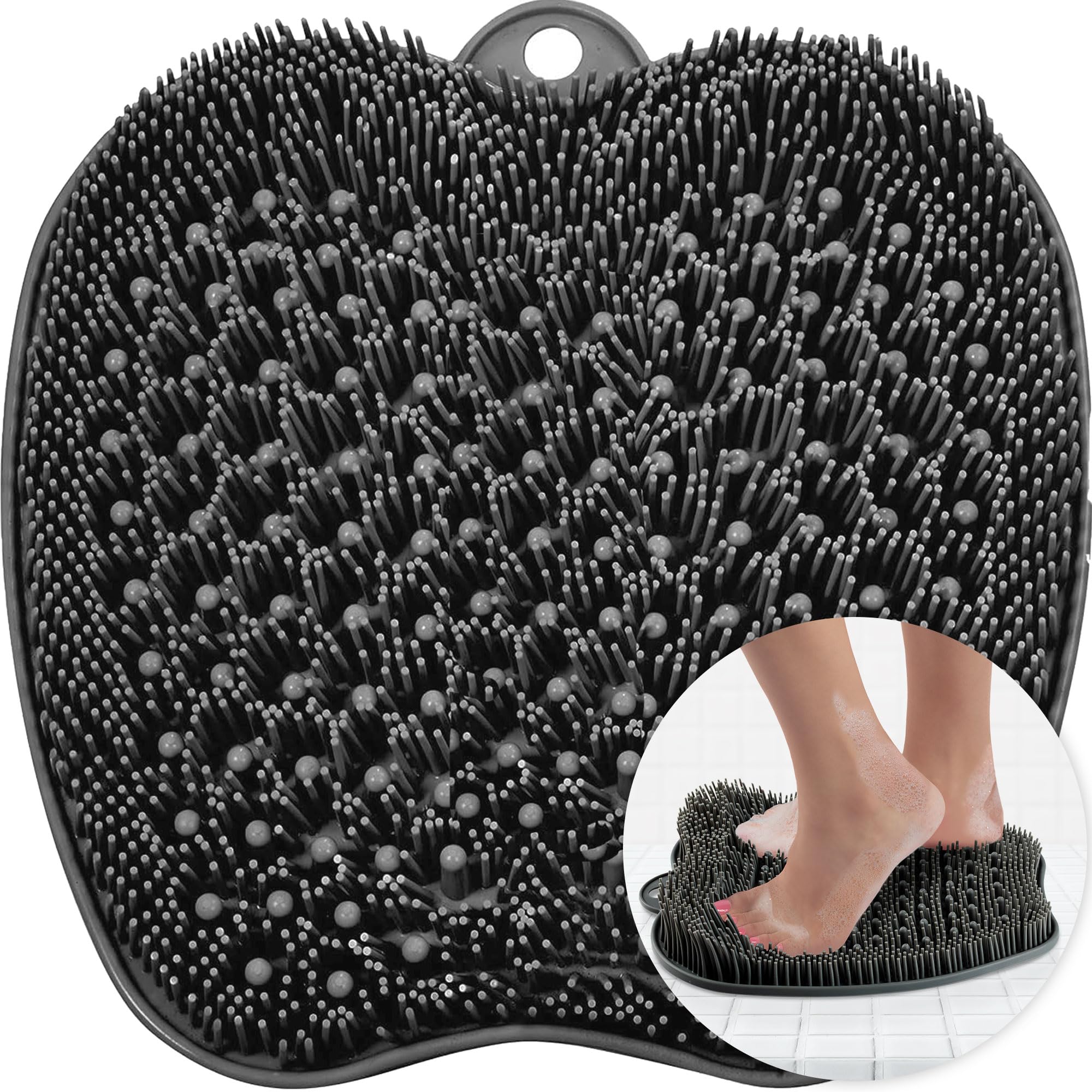LOVE, LORI Foot Scrubber for Use in Shower - Foot Cleaner & Massager Foot Care for Men & Women to Improve Circulation & Soothe A