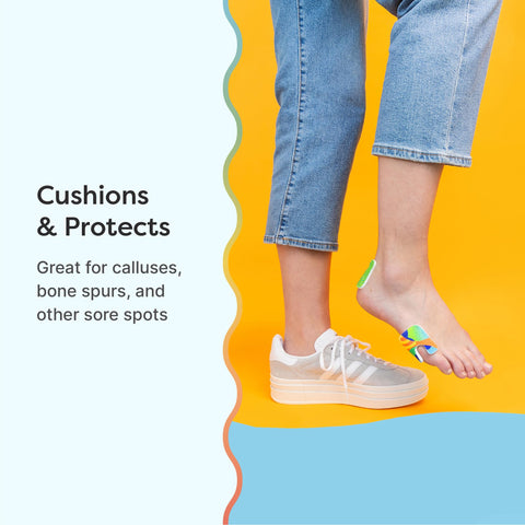 ZenToes U-Shaped Felt Callus Pads Protect Calluses from Rubbing on Shoes Reduce Foot and Heel Pain 1/8    Self-Adhesive Moleskin