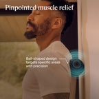 Therabody WaveSolo - Handheld Bluetooth Enabled Massage Device, Ultra Portable Vibration Therapy Ball w/QuietRoll Technology & 3