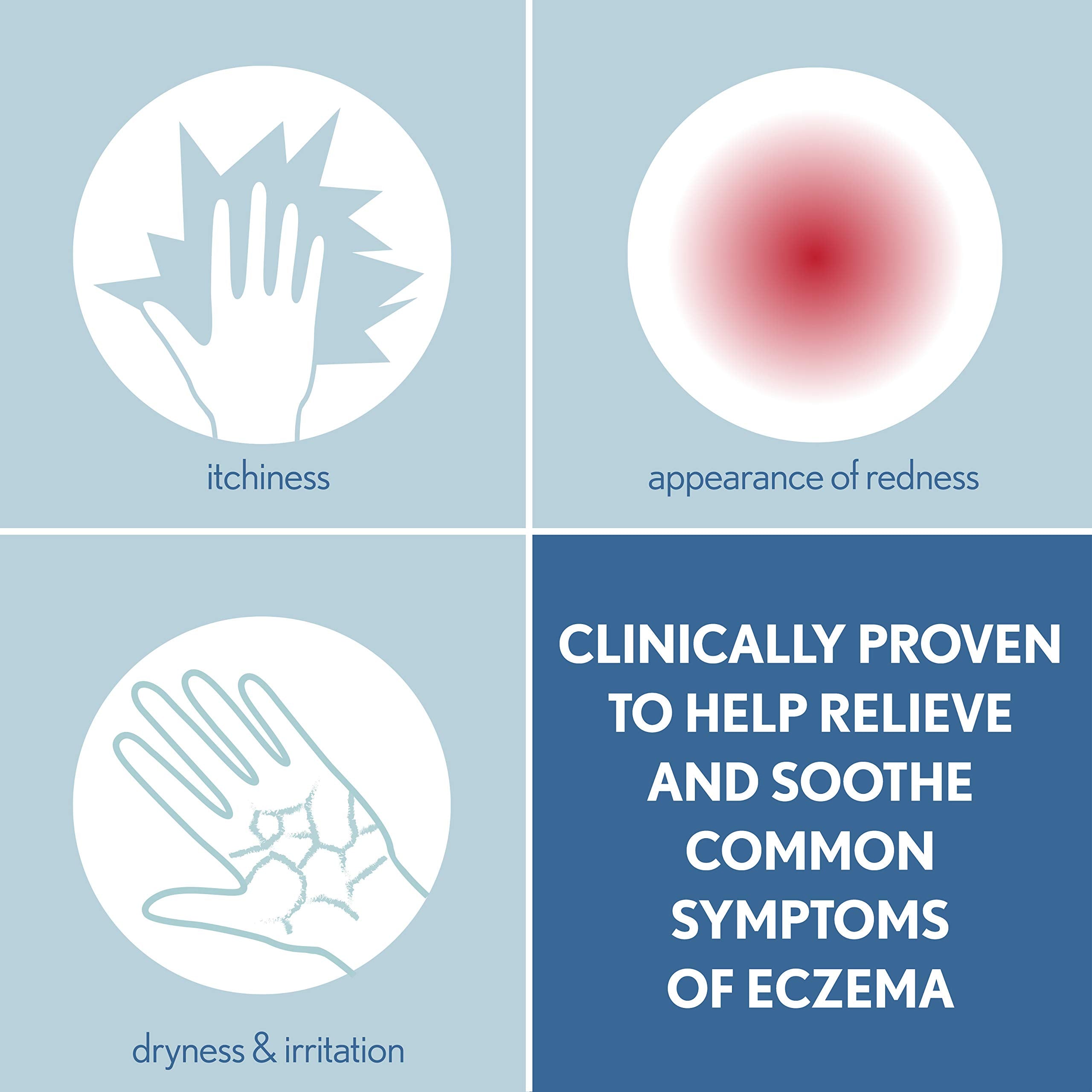 Aveeno Eczema Therapy Daily Moisturizing Cream for Sensitive Skin, Soothing Lotion with Colloidal Oatmeal for Dry, Itchy, and Ir