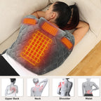 Vofuoti Portable Heating Pad for Neck and Shoulders, Cordless Heating Pad with Battery and 3 Heat Settings, Weighted Electric He