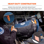 Ergodyne Arsenal 5216 First Responder Medical Trauma Supply Jump Bag for EMS, Police, Firefighters , Blue