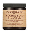 Plant Guru Coconut Oil Extra Virgin Body Butter 8 oz 100% Pure Raw Unrefined Natural Cold Pressed. For Skin, and Hair Growth Moi
