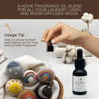 Laundry Essential Oils for Dryer Balls 15ml Cottontail - Blend of Laundry Fragrance Oil and Essential Oils for Laundry Wool Ball