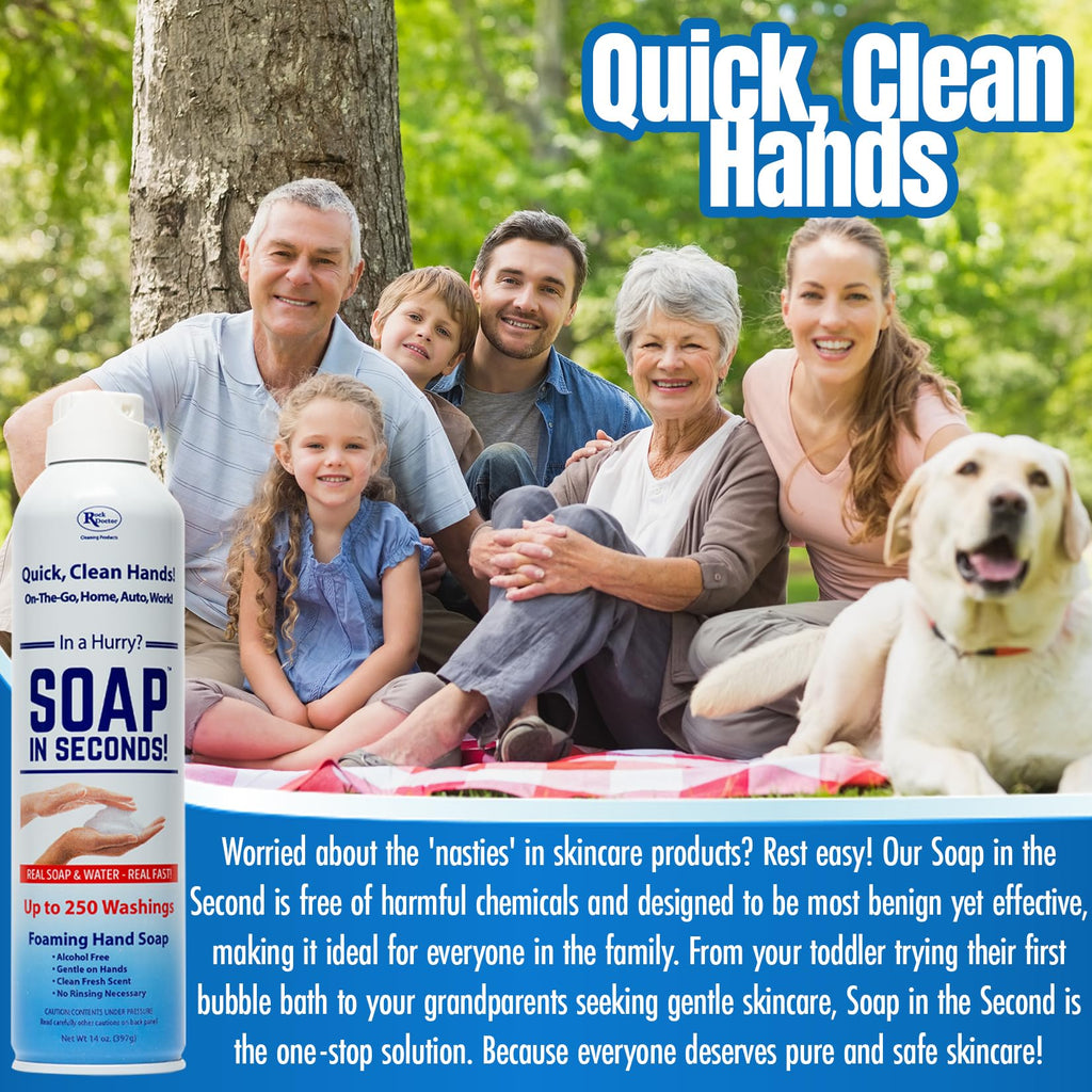 Rock Doctor Foaming Hand Soap In Seconds, 3 Pack, Spray Bottle Dispenser, Fresh Scent, No Rinse Alcohol Free Sanitizer, Gentle o