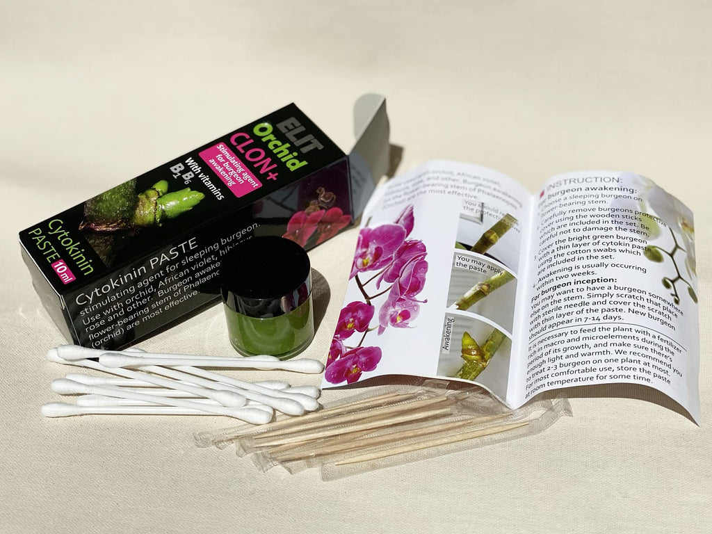 ELIT Orchid CLON+ Cytokinin Keiki Cloning Paste for Burgeon Awakening - Bloom Booster with Vitamins B1 and B6 (10 ml)