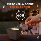 OFF! Scented Citronella Candle, 18 oz, 1 CT, Backyard Outdoor Candle, Burn Time up to 40 Hours, Provides Ambiance and a Gentle G