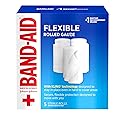 Band-Aid Brand of First Aid Products Flexible Rolled Gauze Dressing for Minor Wound Care, Soft Padding and Instant Absorption, 3