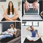 Grounding Mat for Bed, Grounding Bed Cover Kit, Grounded Earth Connected Grounding Pad,Grounding Cord Included (Black, 27 * 78IN