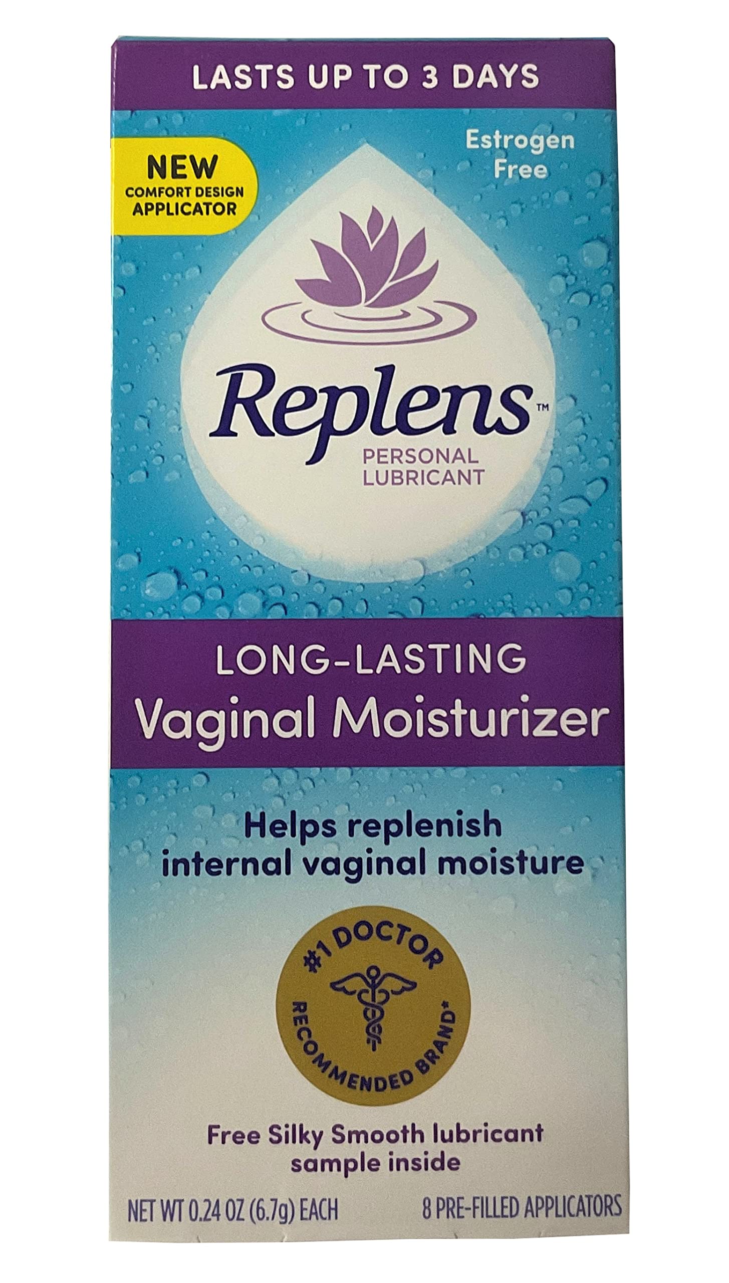 Replens Amazon Replens Long-Lasting Vaginal Moisturizer - 0.24 Ounce (Pack of 4 ...
