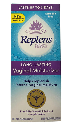 Replens Long-Lasting Vaginal Feminine Moisturizer 8 Prefilled Applicators, 0.24 oz ea (Pack of 4)
