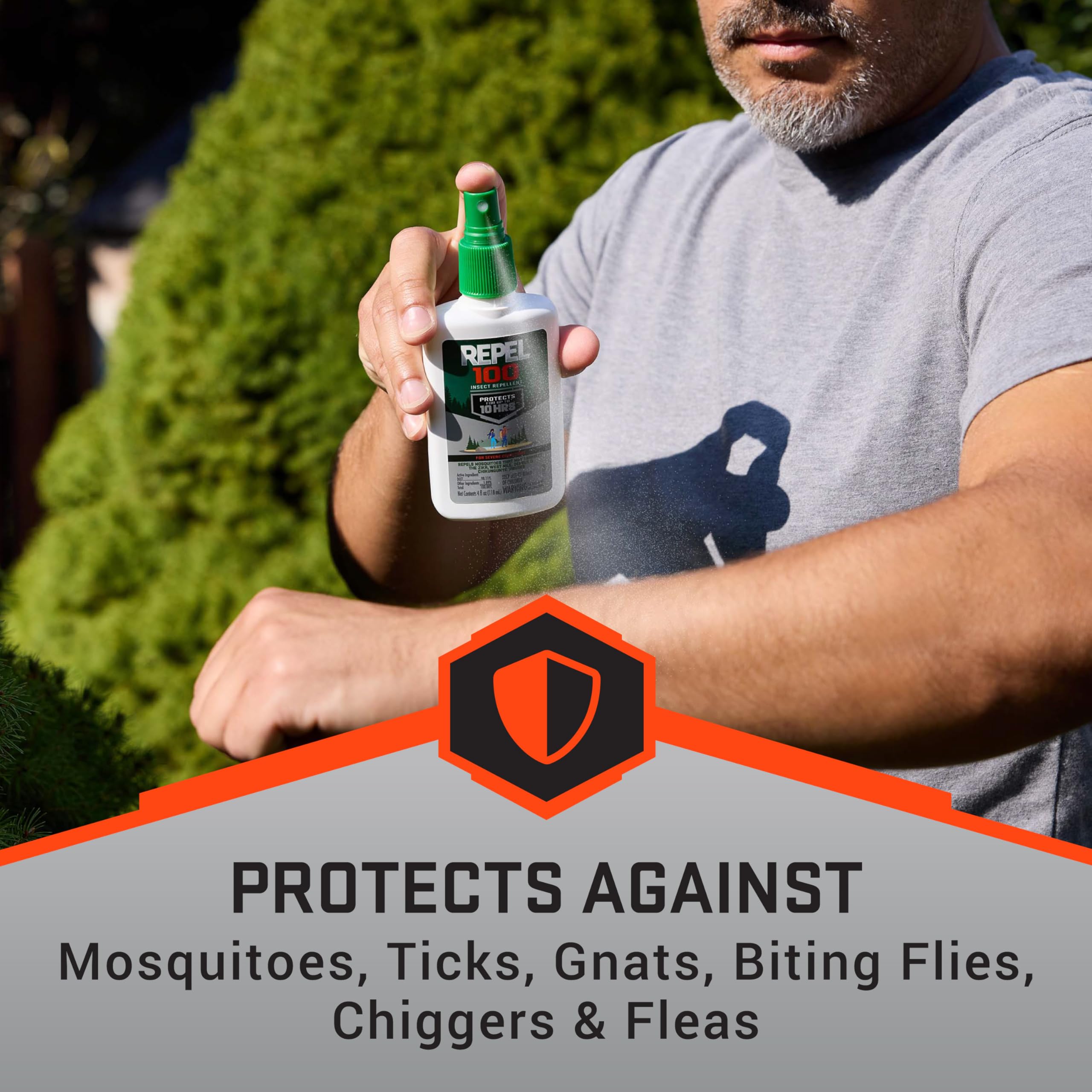 Repel 100 Insect Repellent, Pump Spray, 4-Ounce, 6-Pack