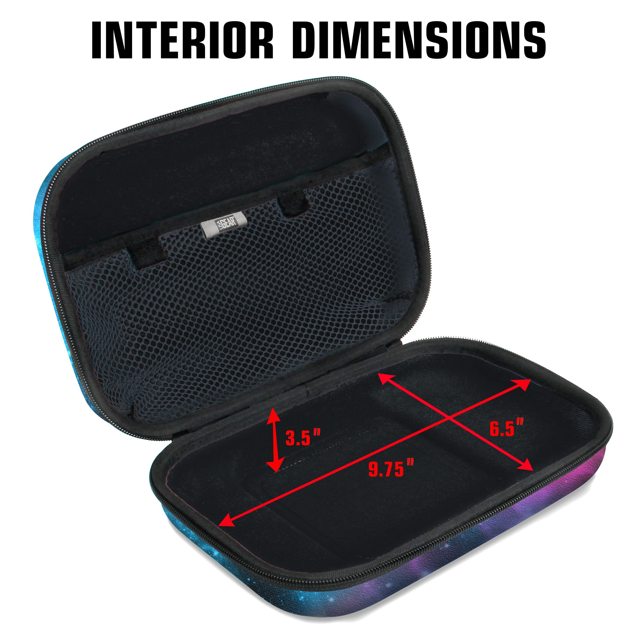 USA GEAR Diabetic Supplies Travel Case with 3 Removable Pouches, Hard Shell Protection - Diabetes Travel Case to Carry Glucose M