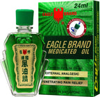 Eagle Brand Natural Medicated Oil for Muscle Aches and Pains, Includes 3 Individual 0.8oz. Bottles
