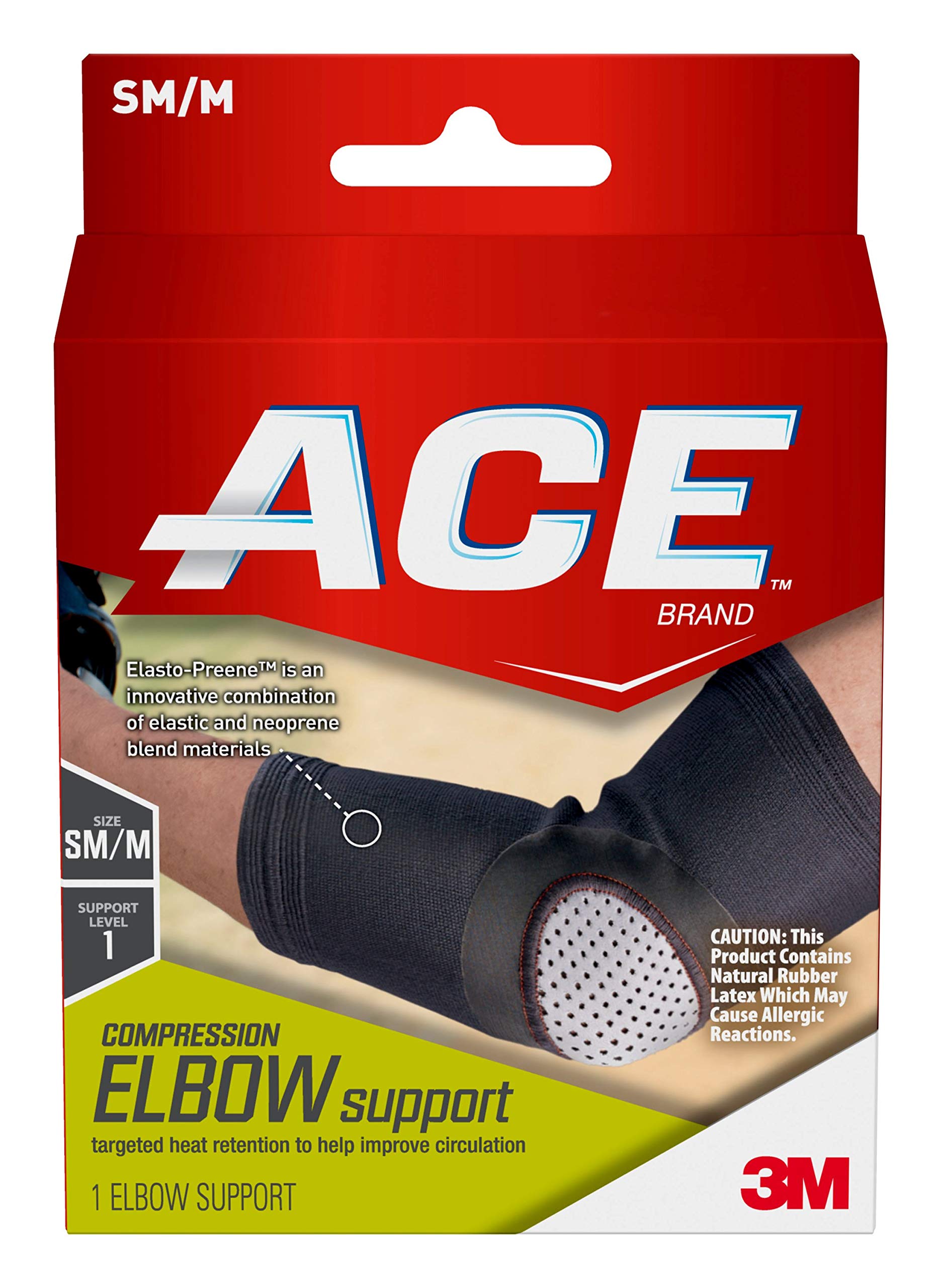 ACE Knitted Compression Elbow Support, Small