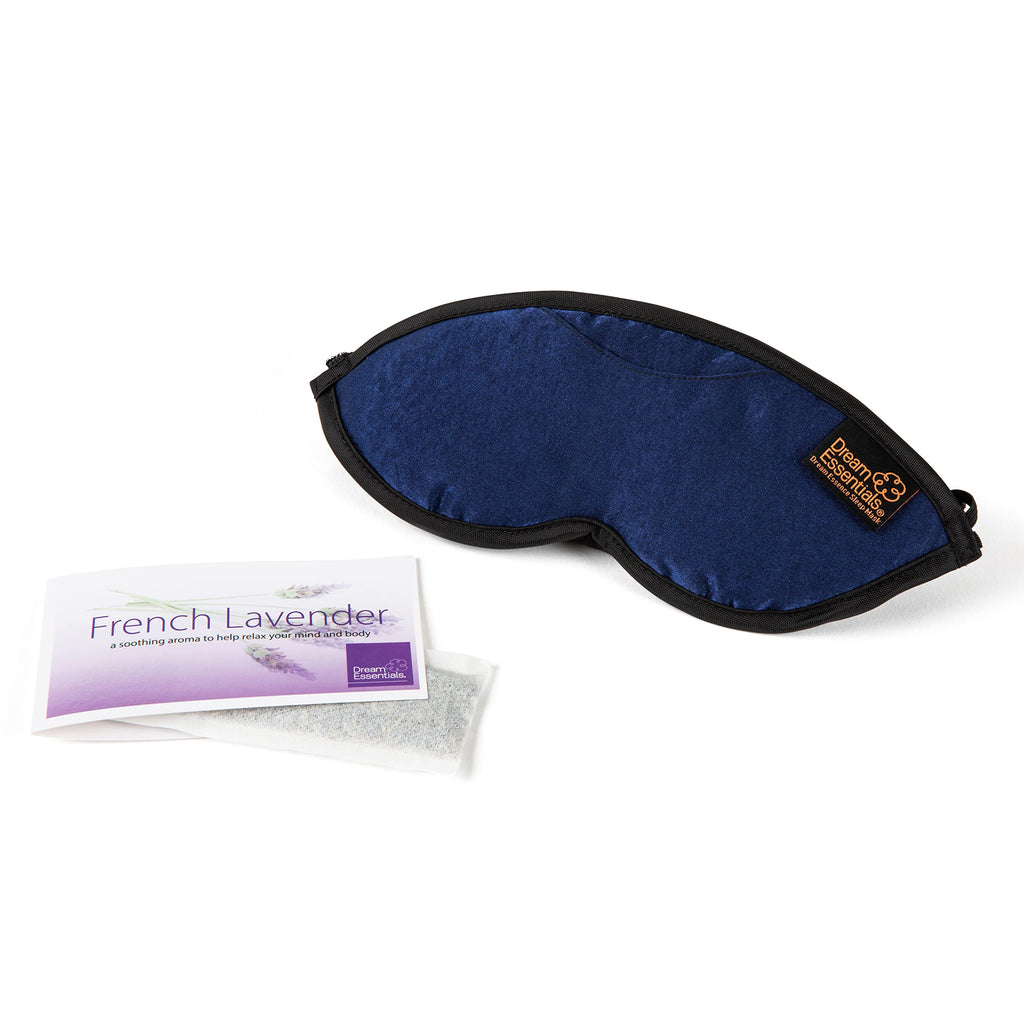 Dream Essentials Dream Essence Aromatherapy Sleep Mask, Handmade in The USA, Comes with Removable Organic French Lavender Sachet