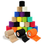 [24Pack 2 x5 Yards] Self Adhesive Bandages Vet Wrap, Wrap Tape Athletic Cohesive Bandage for Sports Injury, Strain, Knee&Wrist, 