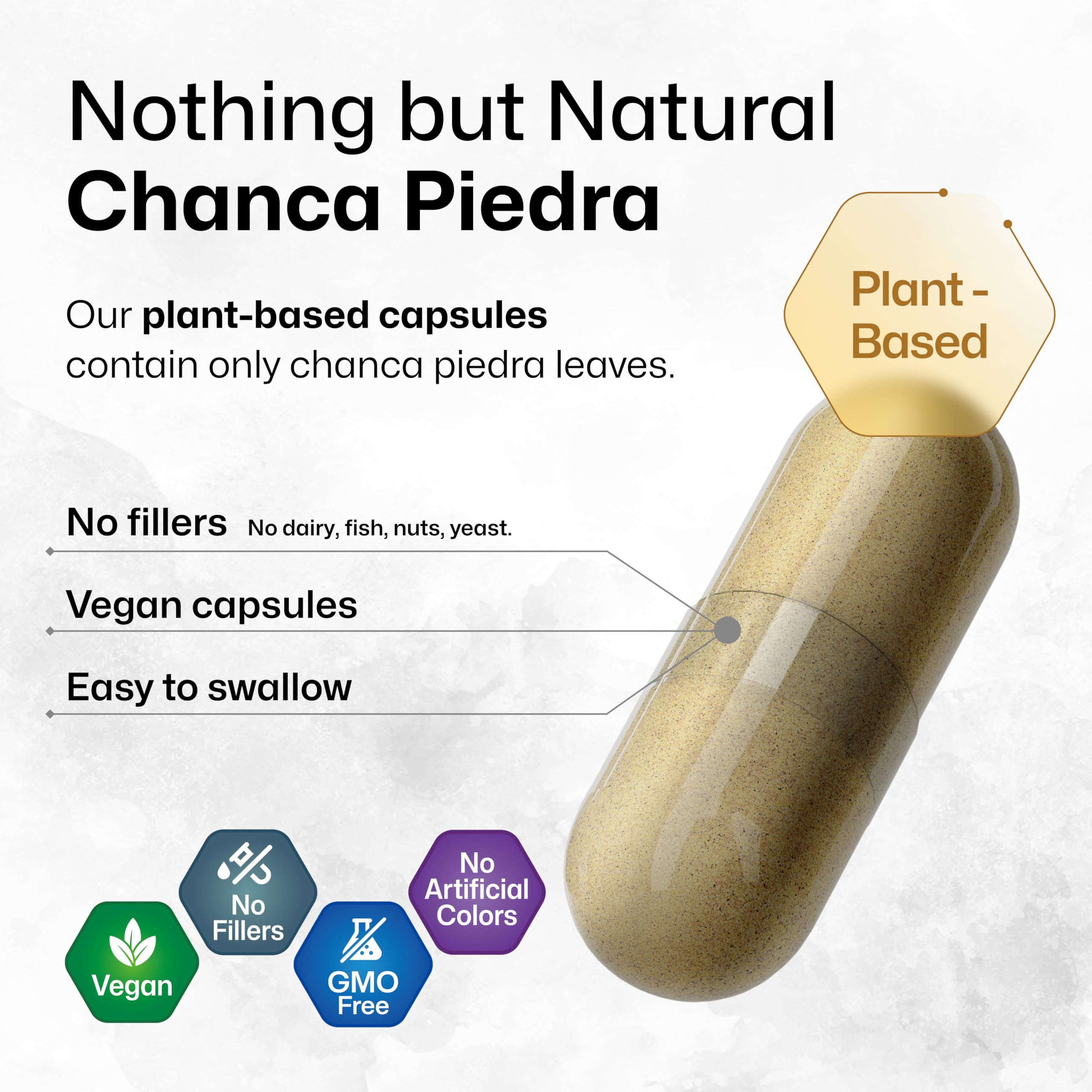 BIO KRAUTER Chanca Piedra Stone Breaker Capsules - 1200 mg Stonebreaker for Kidney Cleanse - 250 Chanca Piedra para Los Riones C