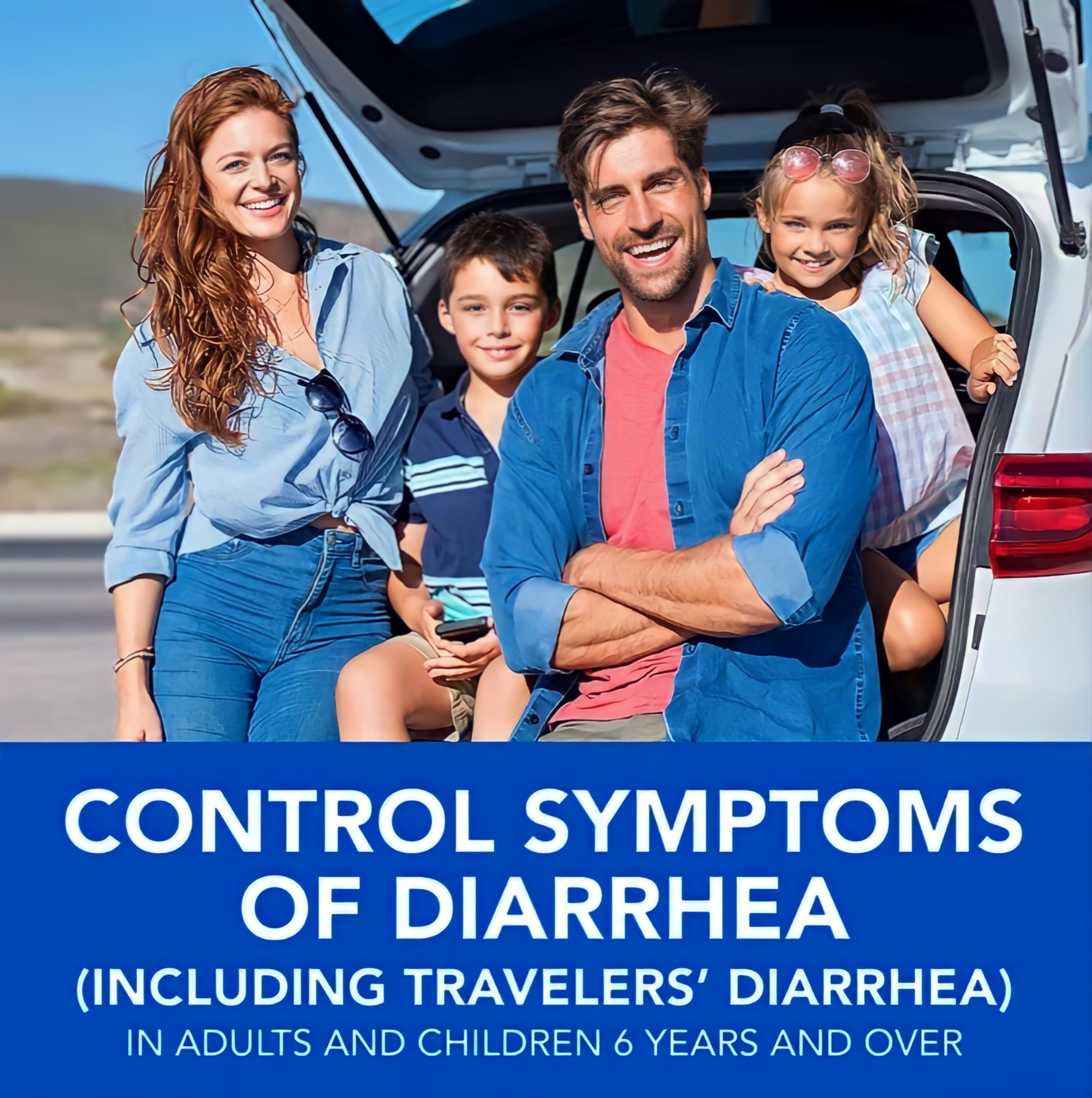 berkley jensen Anti-Diarrheal Medicine - Loperamide Hydrochloride 2 mg Diarrhea Relief Caplets - Control Symptoms of Diarrhea In