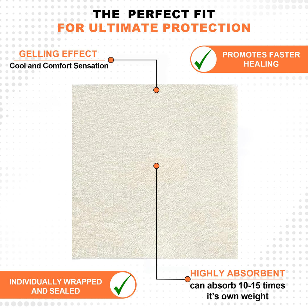 MedVance Silver Calcium Alginate Ag Sterile Highly Absorbent Antibacterial Dressing, (2 x 2) 5 dressings/Box, 5 Count (Pack of 1